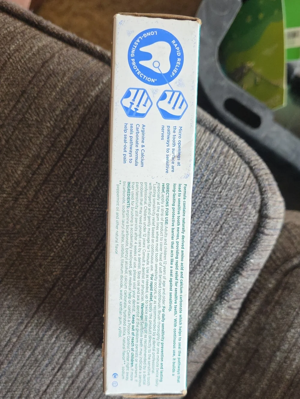 Tom's Rapid Relief Sensitive Fresh Mint Toothpaste Pack - Teal & White